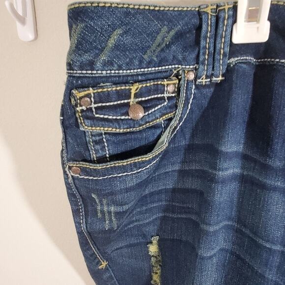 New‎ Lane Bryant distressed studded bootcut jeans - Picture 6 of 12